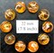 FIREFLY Clear Orange/Yellow Glass Marbles 22mm (7/8 inch) SHOOTER Taw (Lot of 10)